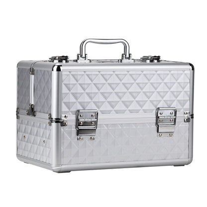 Geanta medie cu organizator | Diamond 3D | SILVER | marimea M
