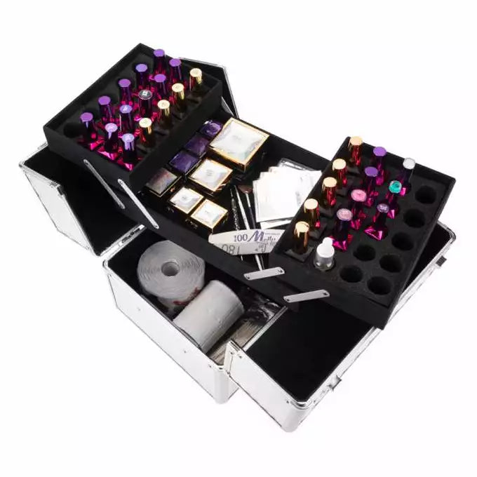 Geanta mare cu organizator | Diamond 3D | SILVER | marimea XL