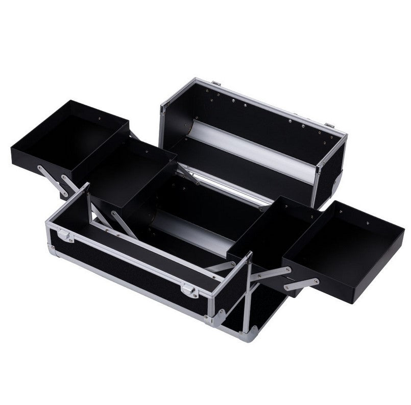 Geanta cosmetica cu organizator | Negru | Marimea L
