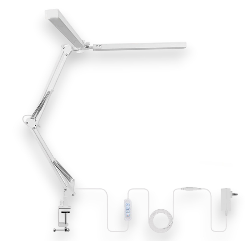 Lampa LED bagheta dubla, cu prindere de masa
