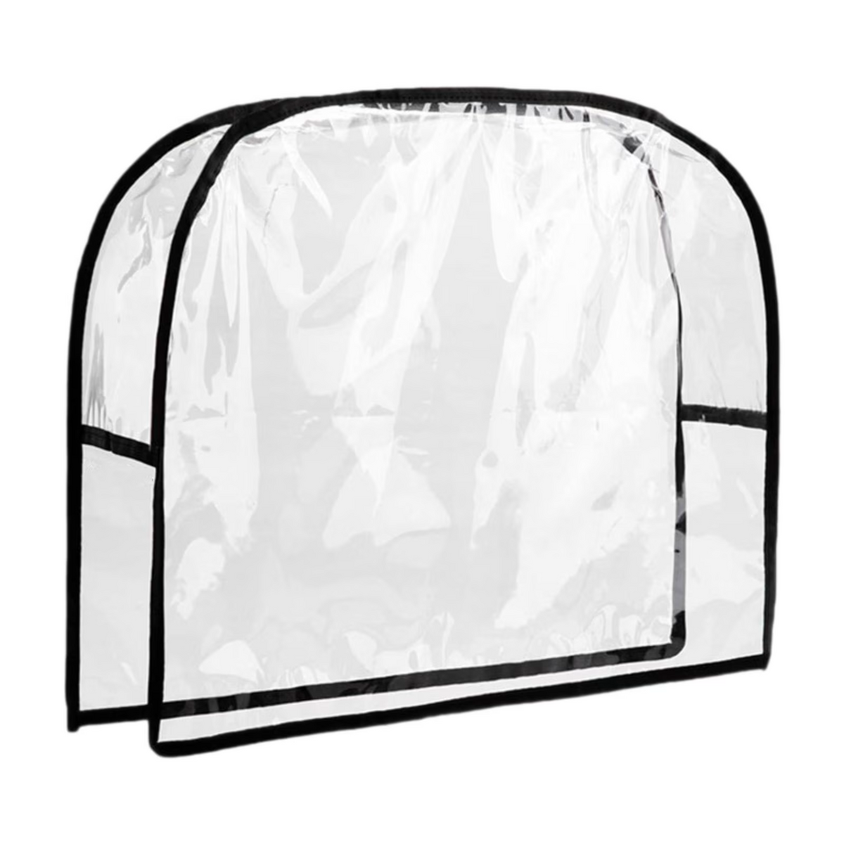 Protectie spatar scaun / Husa Transparenta PVC pentru Spatar Scaun Coafor / Barber – Semicerc 50 cm