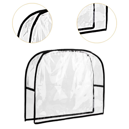 Protectie spatar scaun / Husa Transparenta PVC pentru Spatar Scaun Coafor / Barber - Semicerc 50 cm