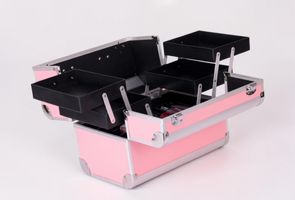 Geanta Medie Cosmetice, Cu Organizator Extensibil, Matte Edition