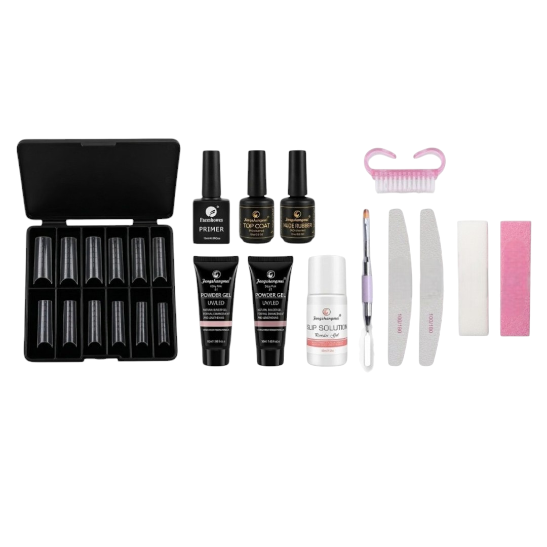 Kit Unghii Polygel Basic Stock – Kit baza 13 piese
