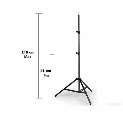 Ring Light, Lampa circulara LED 26cm, cu trepied 210cm, suport telefon