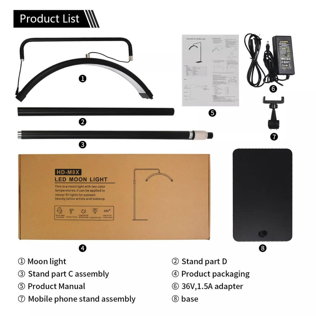 Lampa led semiluna, Moon Light, 28 inch, 50w, 3600 LM