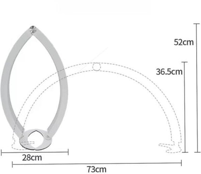 Lampa LED semiluna de masa, pliabila, 36W, culoare alba