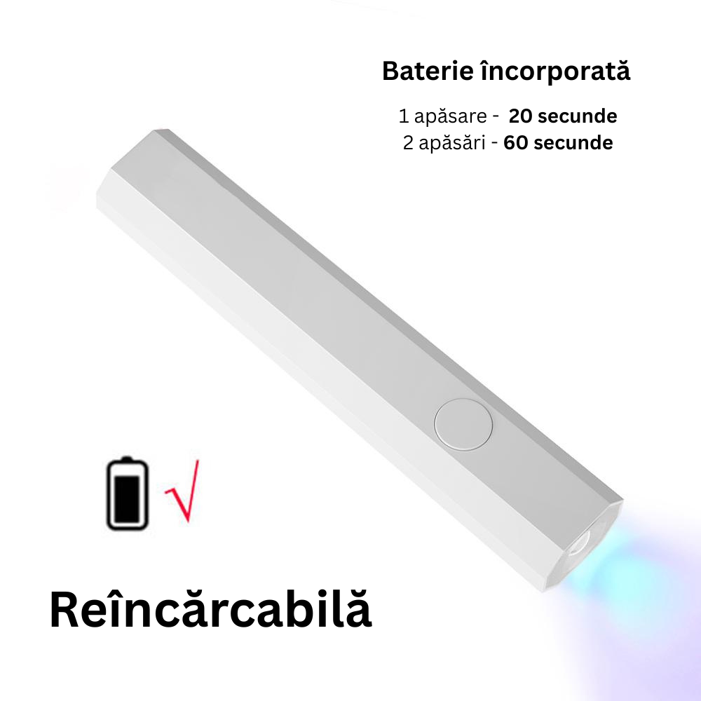 Lampa stilou LED -  pentru nail art si uscarea gelului, portabila