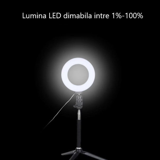 Ring Light | LED | 15cm diametru | USB | 3 moduri lumina
