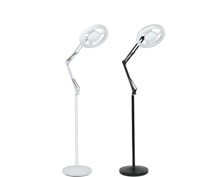 Lampă  LED Beauty Rotunda pentru cosmetică / tatuaje, model alb si negru