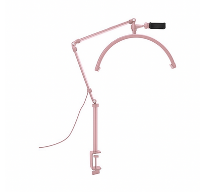 Lampa SEMILUNA Led , cu prindere de masa / pat - Alba/Neagra/Roz , MOON LIGHT