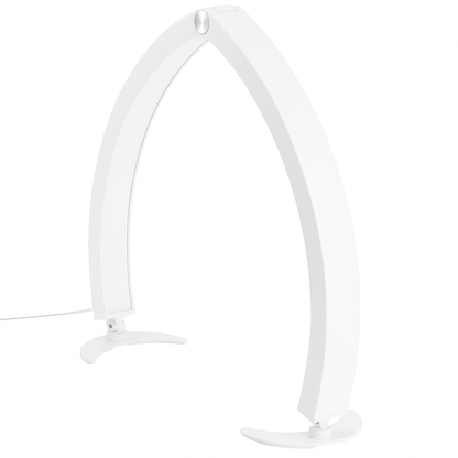 Lampa LED semiluna de masa, pliabila, 36W, culoare alba