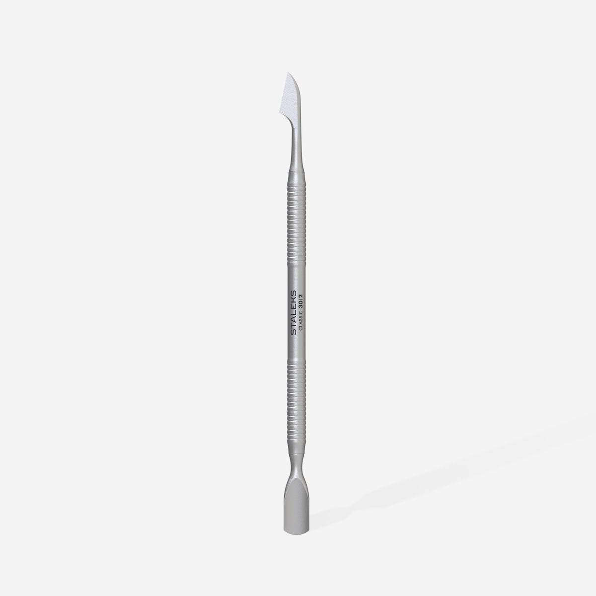 Lopatica metalica cuticule salon, pusher cuticule, vedere principala, Staleks Classic, PC-30/2