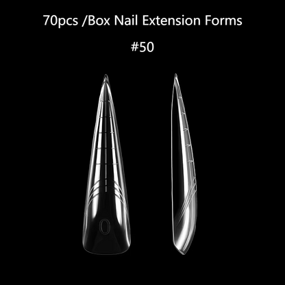 Tipsuri Reutilizabile Dual Form NO. #50 – Design Extreme Gothic Stiletto (70 buc)