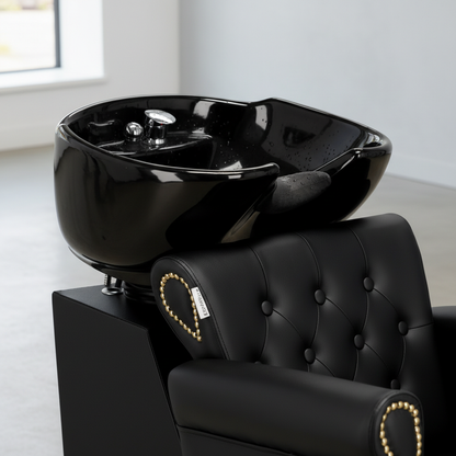 Scafa Coafor Kiva – Confort Absolut cu Bol Ceramic Mobil și Design Ergonomic