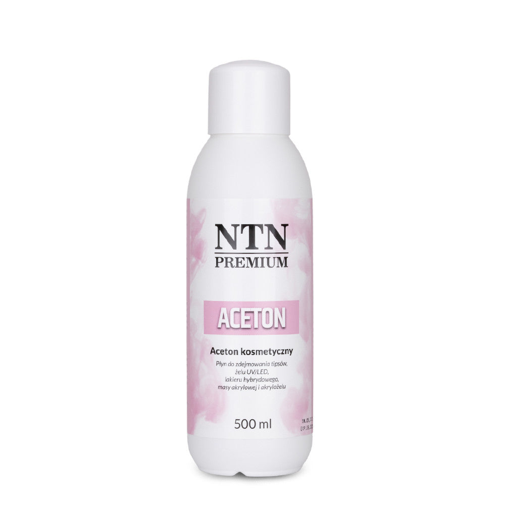 NTN Premium Cosmetic Acetone Remover 500 ml pentru indepartarea ojei semipermanente, gelului si acrilului

