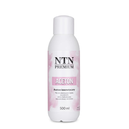 NTN Premium Cosmetic Acetone Remover 500 ml pentru indepartarea ojei semipermanente, gelului si acrilului
