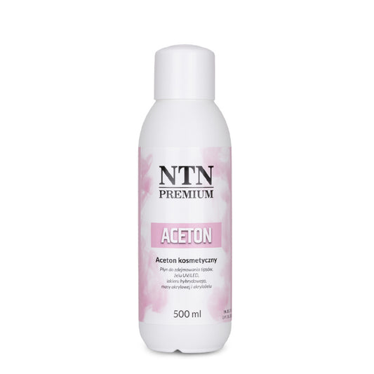 NTN Premium Cosmetic Acetone Remover 500 ml pentru indepartarea ojei semipermanente, gelului si acrilului
