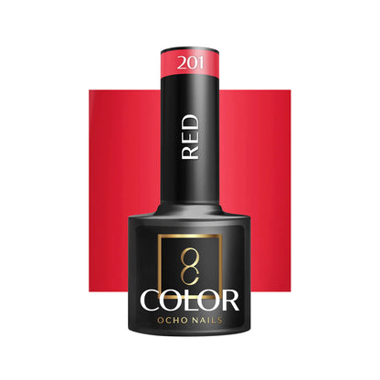 Oja Ocho Nails hibrida | Rosu - nuanta 201 - 5g