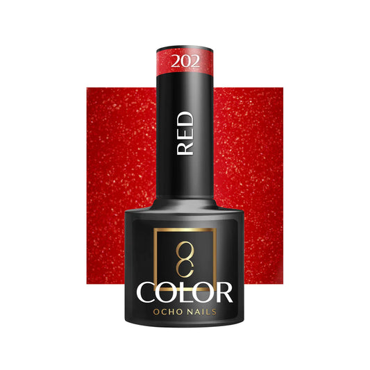 Oja Ocho Nails hibrida | Rosu - nuanta 202 - 5g