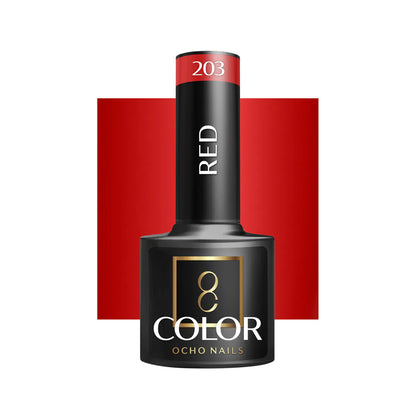 Oja Ocho Nails hibrida | Rosu - nuanta 203 - 5g