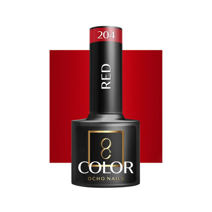 Oja Ocho Nails hibrida | Rosu - nuanta 204 - 5g