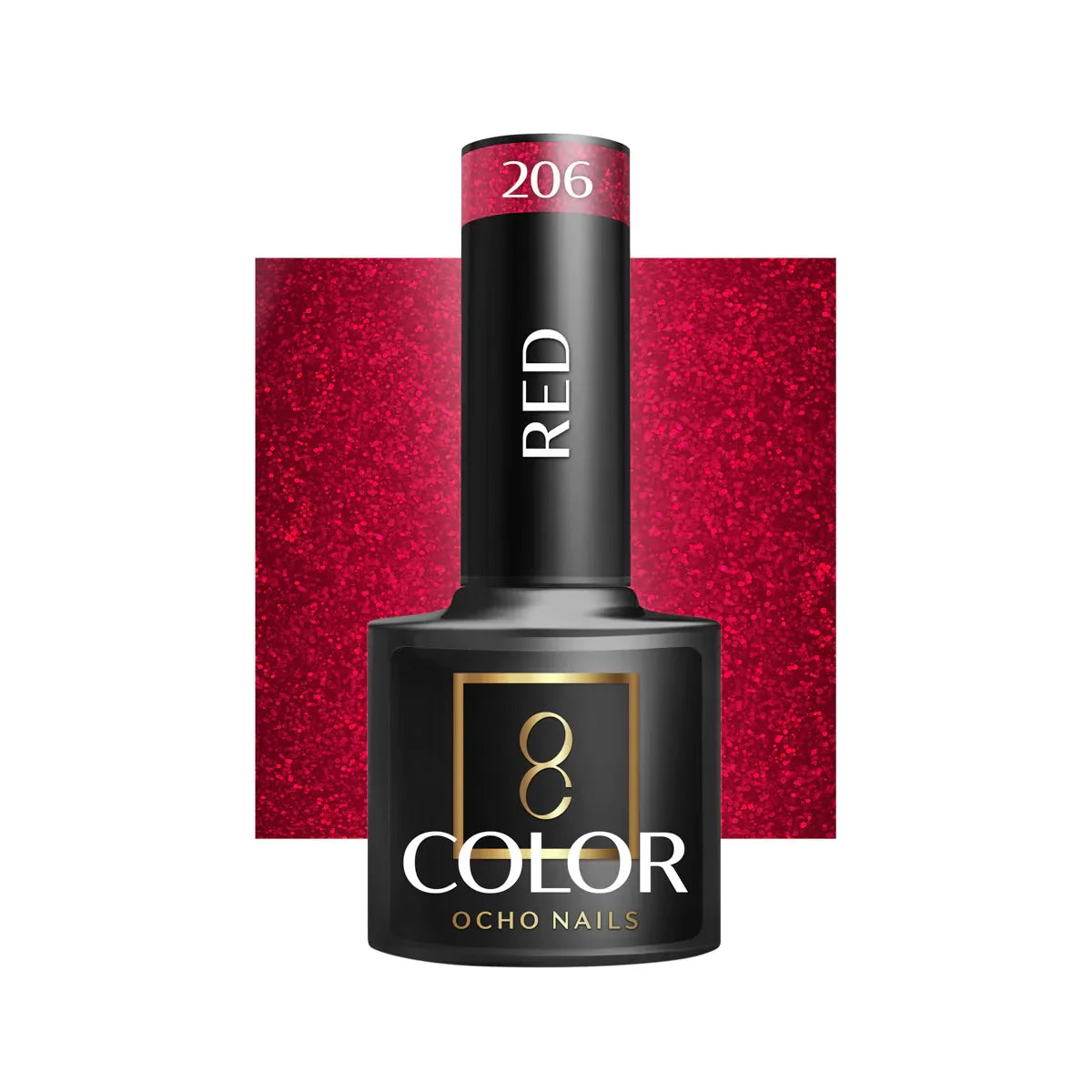 Oja Ocho Nails hibrida | Rosu - nuanta 206 - 5g