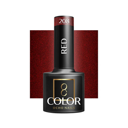 Oja Ocho Nails hibrida | Rosu - nuanta 208 - 5g