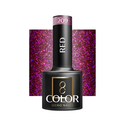 Oja Ocho Nails hibrida | Rosu - nuanta 209 - 5g