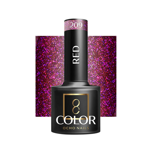 Oja Ocho Nails hibrida | Rosu - nuanta 209 - 5g