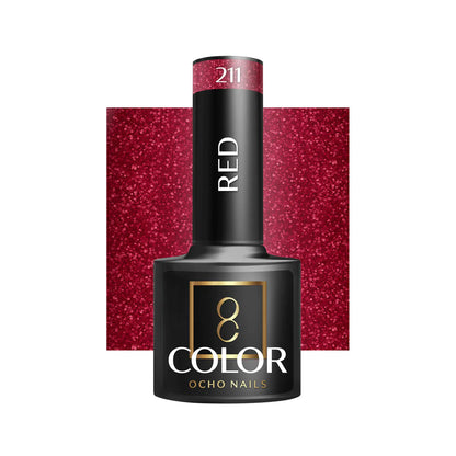 Oja Ocho Nails hibrida | Rosu - nuanta 211 - 5g