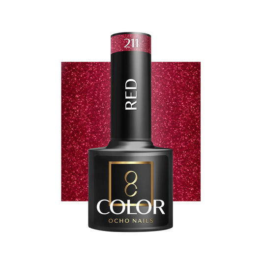 Oja Ocho Nails hibrida | Rosu - nuanta 211 - 5g