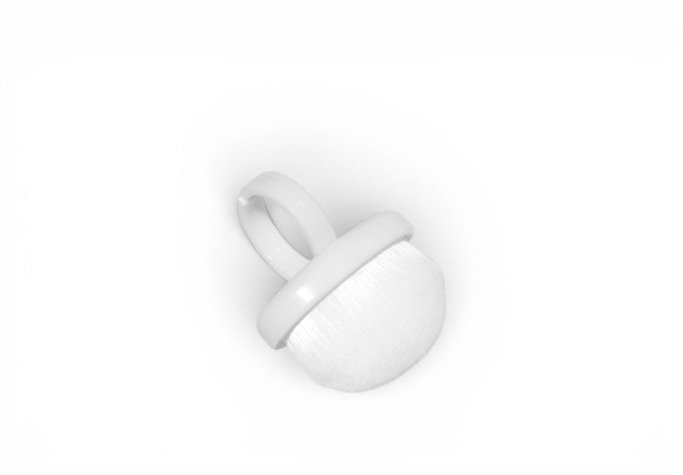 Perie Praf Unghii Ring Brush / Mini Pamatuf | Alb