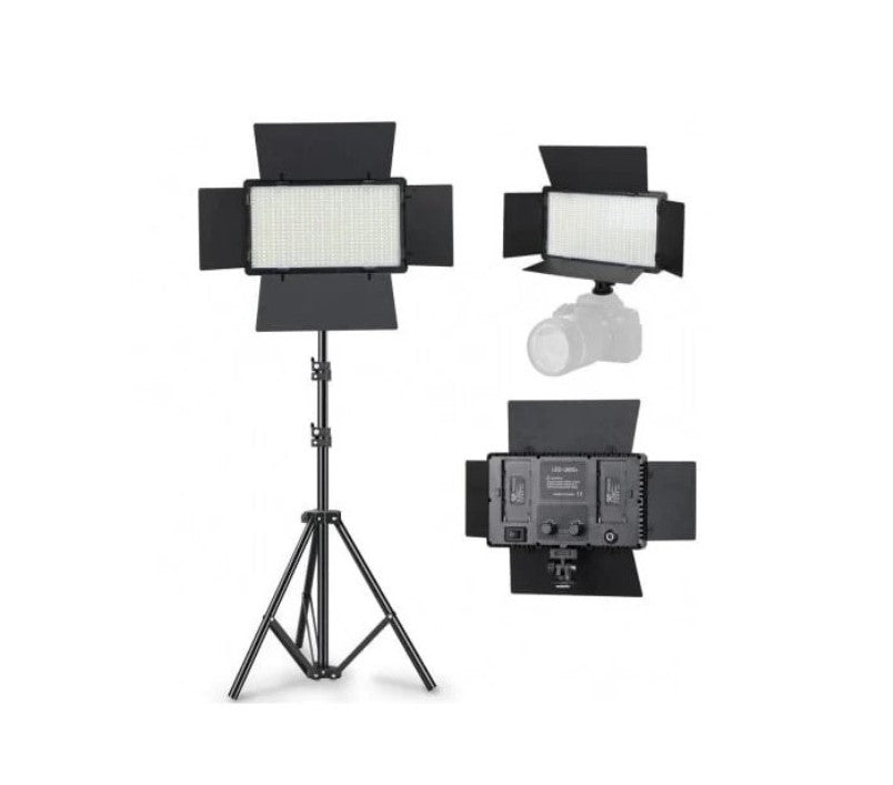 Panou LED Profesional Bi-Color 800 LED, Trepied 200 cm si Kit Dual Acumulatori Inclus | Foto-Video