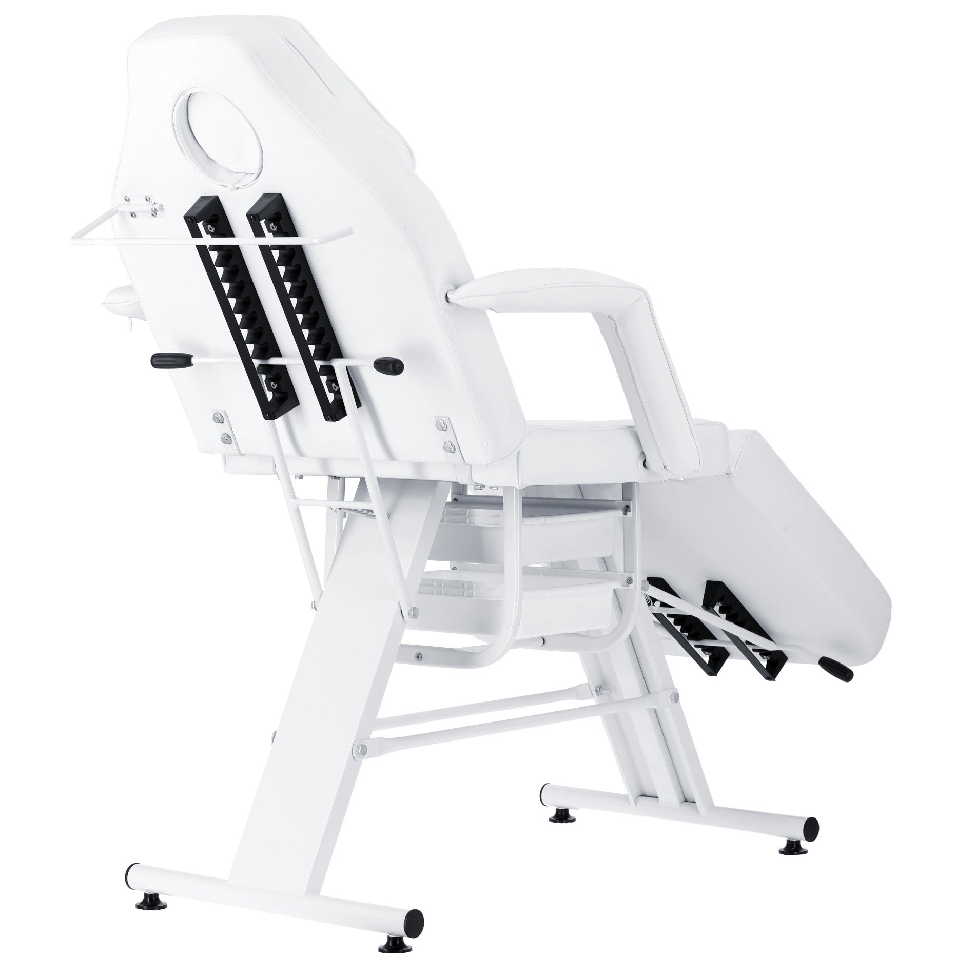 Detaliu structura metalica pentru pat cosmetic profesional alb