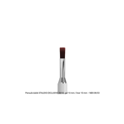Detaliu pensulă dreaptă pentru gel 10 mm STALEKS EXCLUSIVE 08/03
