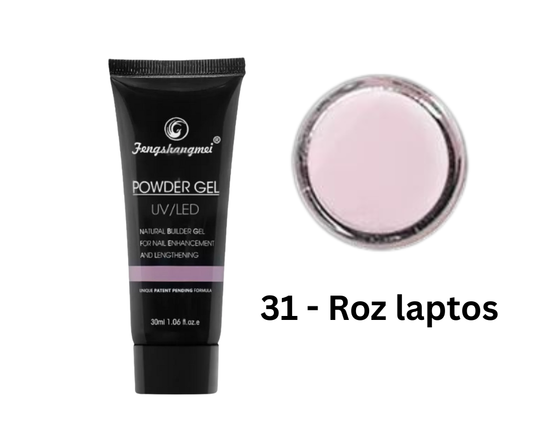 Polygel FSM Nr. 31 – Gel acrilic combinat cu gel 30ML - ROZ LAPTOS