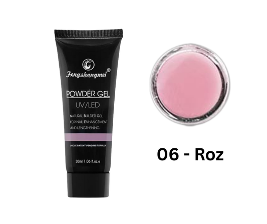 FSM Polygel Nr. 6 – Gel profesional pentru apex 30ML - ROZ