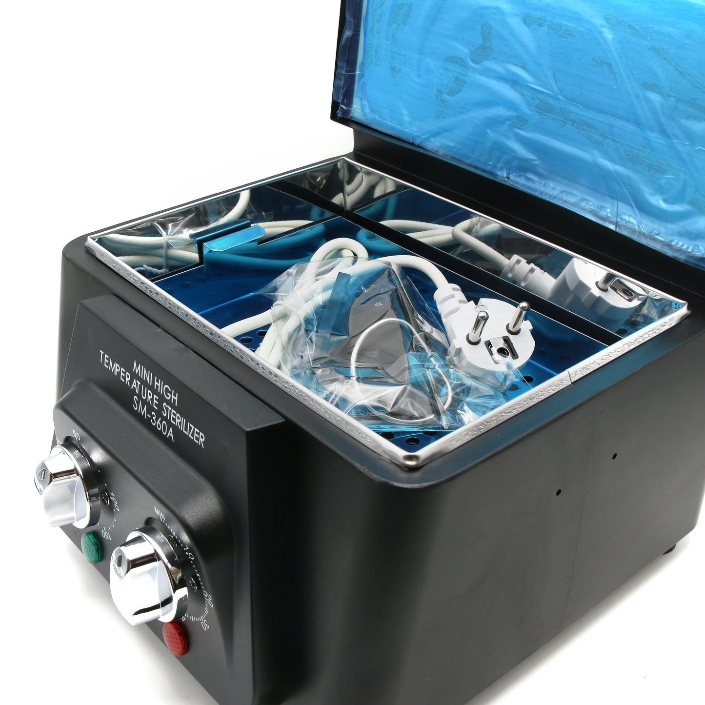 Sterilizator instrumente cu aer cald | 220 grade | SM-360A, Negru – CALIBRAT