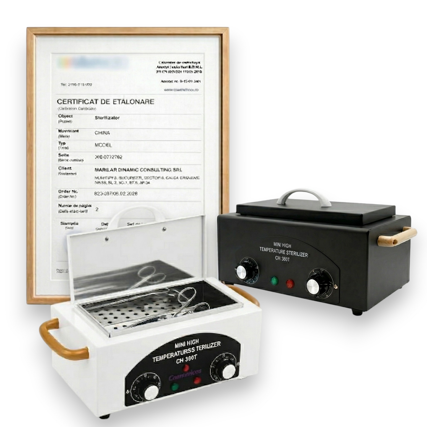 Pupinel Profesional, sterilizator cu aer cald 220 grade CH-360T – CALIBRAT