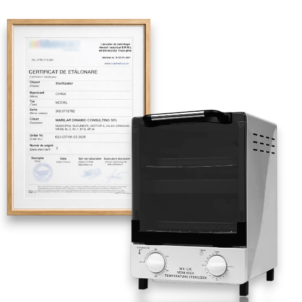 Stertilizator cu aer cald 250 grade, 1000w, WX-12C – CALIBRAT