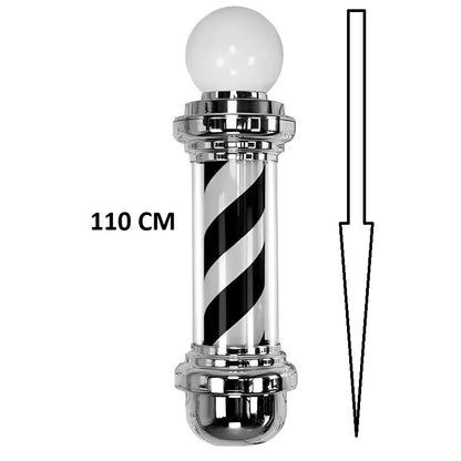 Sigla Barber Shop, Reclama luminoasa frizerie, Barber Pole, 110CM Negru