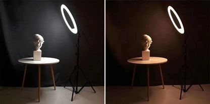 Ring Light M45, 55w, 45cm, oglinda, geanta, telecomanda, suport