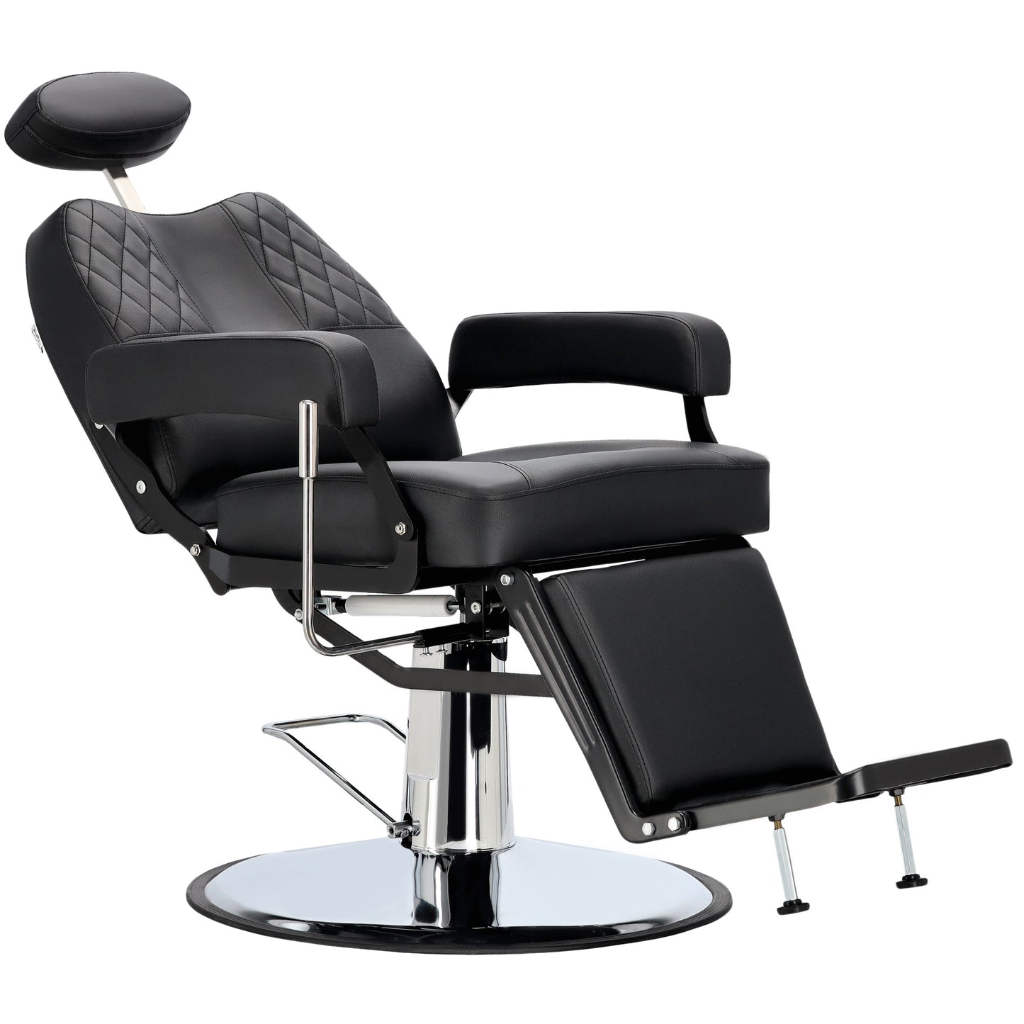 Scaun barber profesional Nestor reclinabil in pozitie inclinata pentru barbierit si servicii faciale