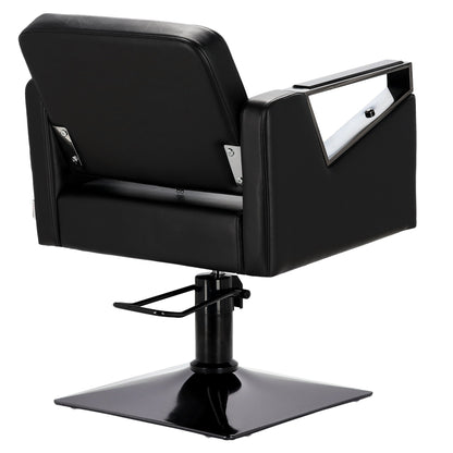 Scaun coafor / frizerie Black Tomas, pompa hidraulica, rotativ