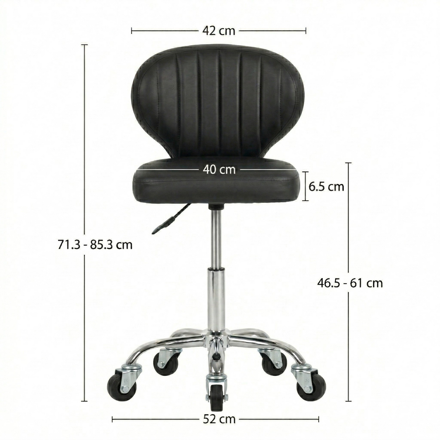 Scaun Profesional de Salon Design Scoica – Ergonomie si Stil Avangardist – Alb / Negru