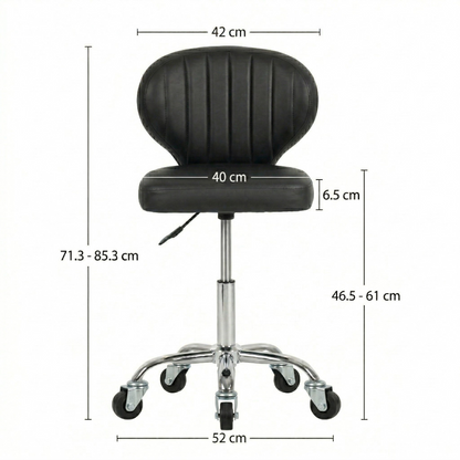 Scaun Profesional de Salon Design Scoica – Ergonomie si Stil Avangardist – Alb / Negru