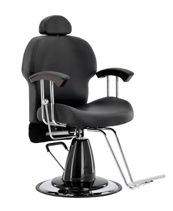 Scaun coafor/frizerie | Hidraulic | Negru