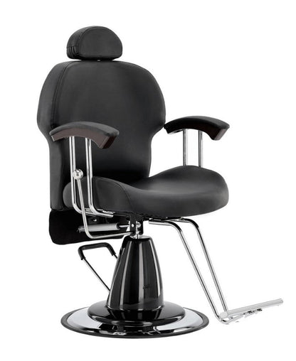 Scaun coafor/frizerie | Hidraulic | Negru