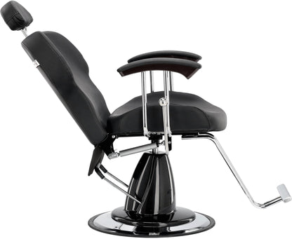 Scaun coafor/frizerie | Hidraulic | Negru